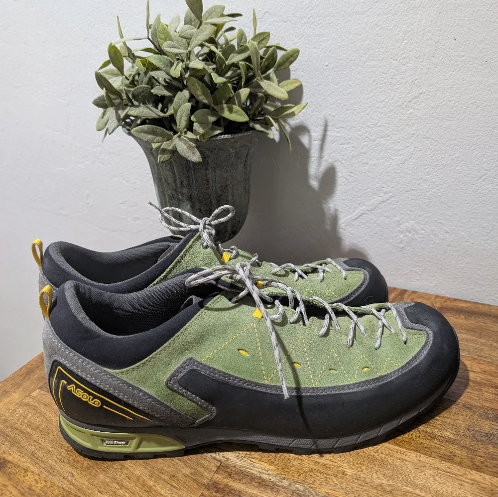 Asolo Apex Shoe - Men's Men's‎ Green Hiking Shoes Size 12.5